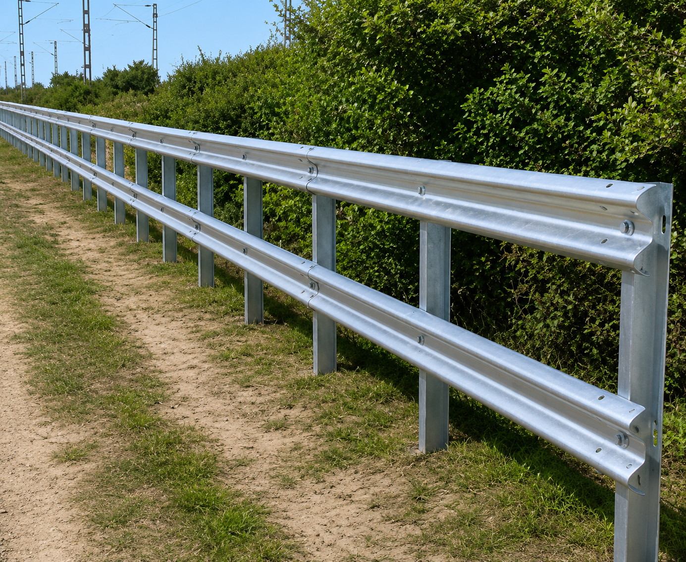 W Beam Crash Barrier
